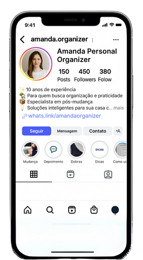 Bio do Instagram depois
